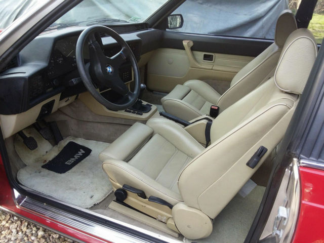 1985 Cinnabar red BMW M6 Coupe