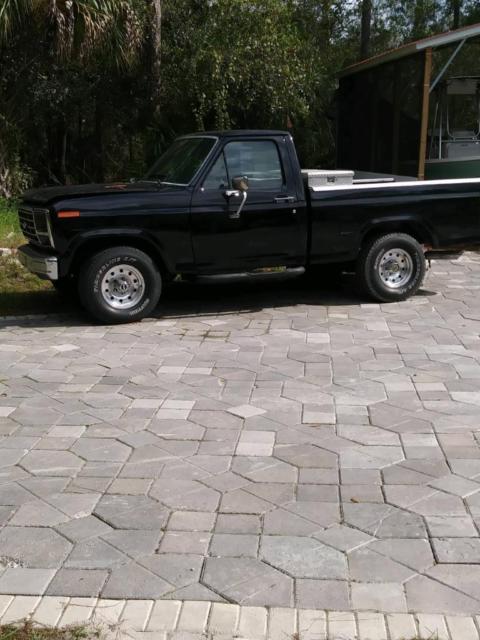 1985 Black Ford F-150 Standard Cab Pickup