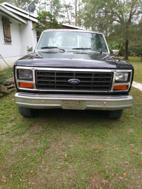1985 Black Ford F-150 Standard Cab Pickup
