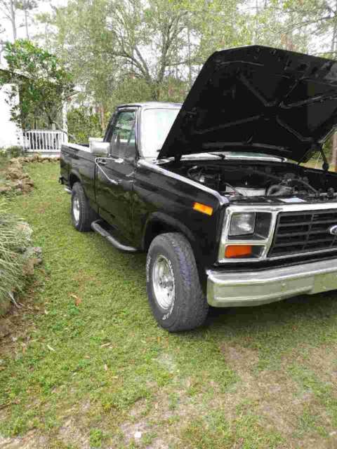 1985 Black Ford F-150 Standard Cab Pickup