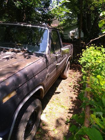 1985 Blue Ford F-150 Standard Cab Pickup