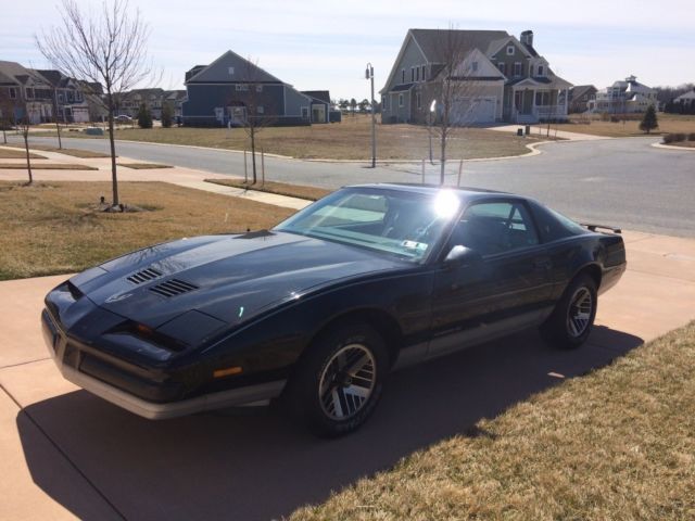 1985 Black Pontiac Firebird Hatchback