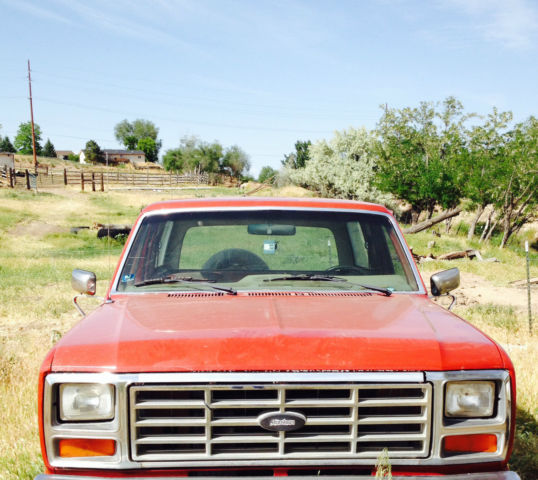 1985 Red Ford Bronco