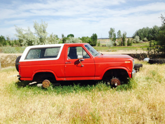 1985 Red Ford Bronco