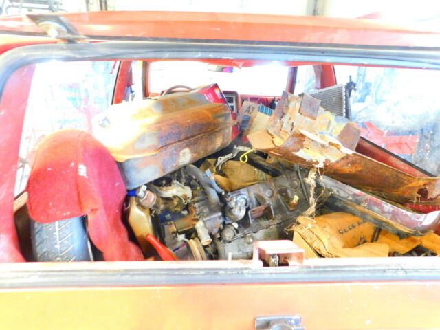 1985 Red Ford Bronco II Jeep