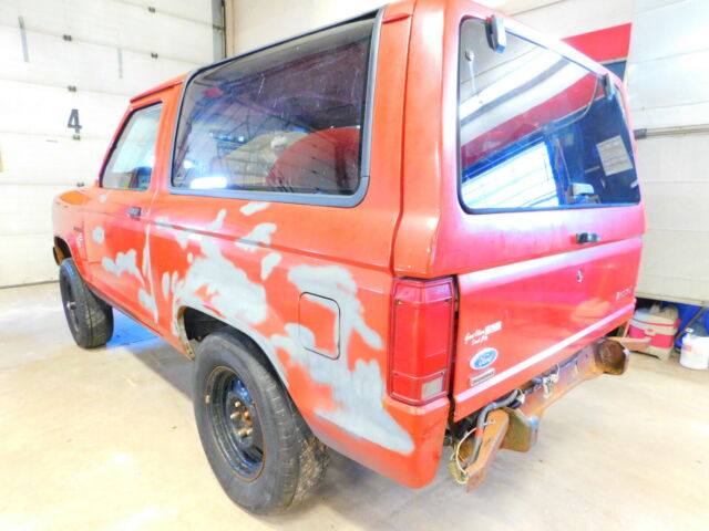 1985 Red Ford Bronco II Jeep