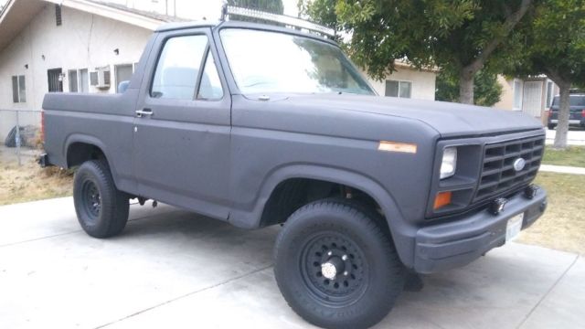 1985 Flat Black Ford Bronco