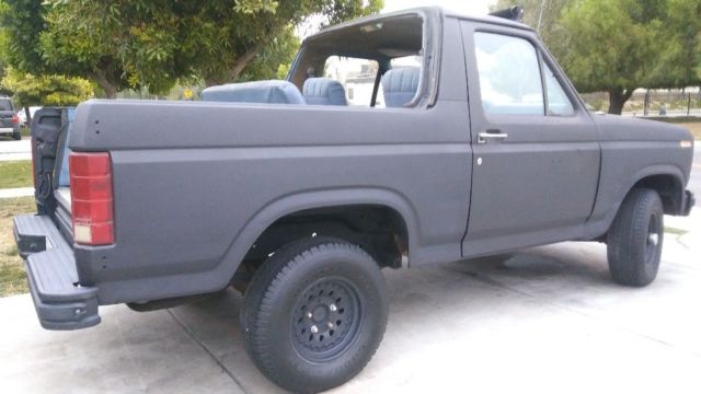1985 Flat Black Ford Bronco