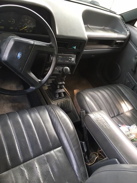 1985 Silver Ford Escort Coupe