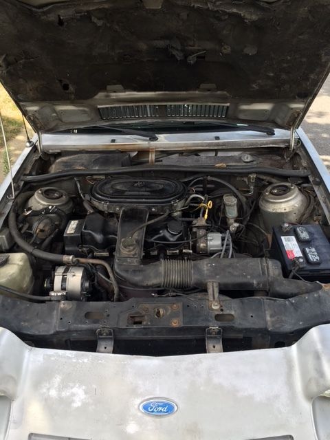 1985 Silver Ford Escort Coupe