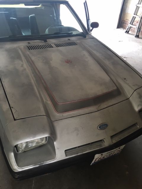1985 Silver Ford Escort Coupe