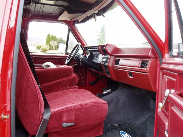 1985 Red Ford F-150 Standard Cab Pickup