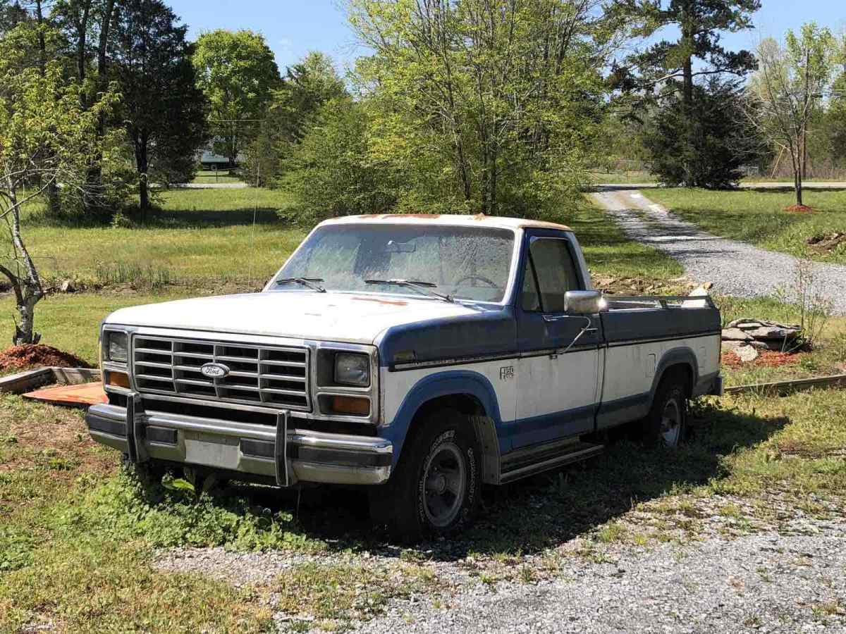 1985 Blue Ford F-150 Pickup