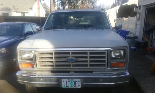 1985 Gray Ford F-150 Crew Cab Pickup