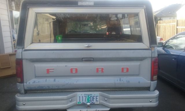 1985 Gray Ford F-150 Crew Cab Pickup