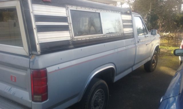 1985 Gray Ford F-150 Crew Cab Pickup