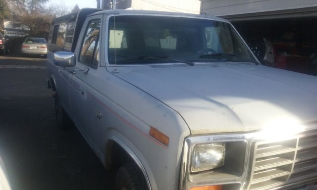 1985 Gray Ford F-150 Crew Cab Pickup