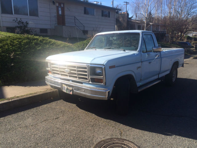 1985 Blue Ford F-250 Standard Cab Pickup