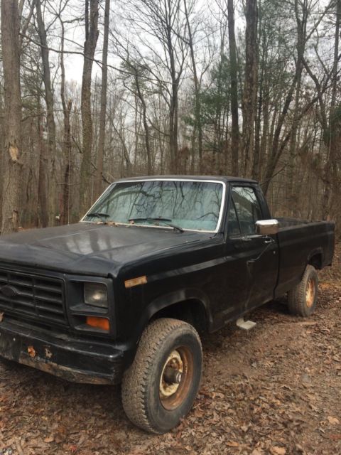 1985 Blue Ford F-250 Extended Cab Pickup