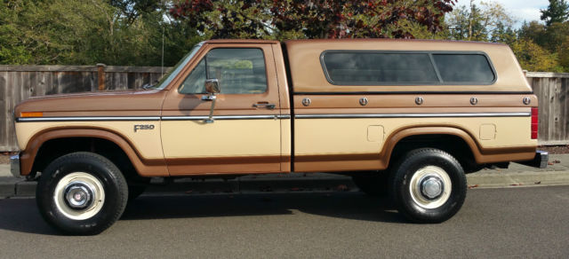 1985 Brown Ford F-250 Standard Cab Pickup