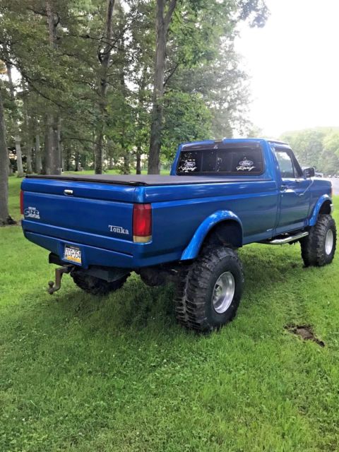 1988 Blue Ford F-350 Standard Cab Pickup