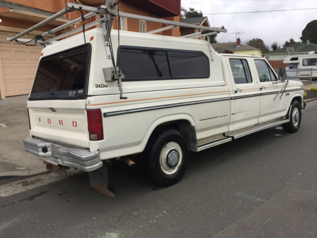 1985 White Ford F-350 Crew Cab Pickup