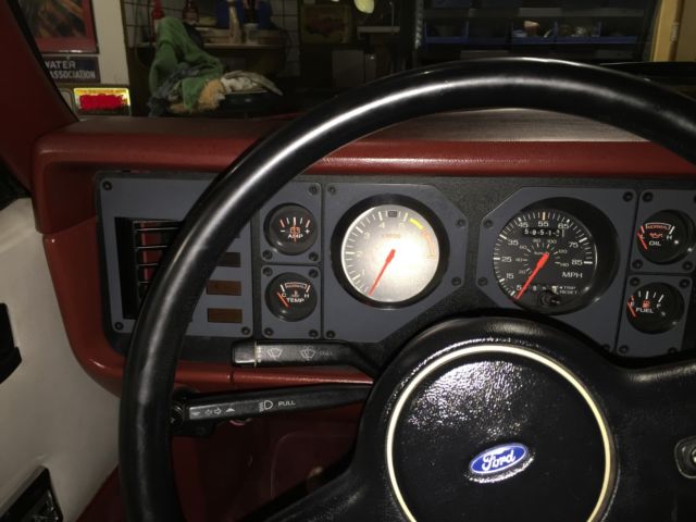 1985 Red Ford Mustang Convertible