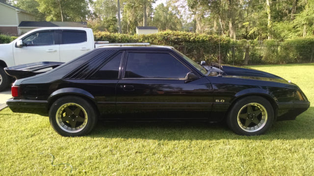 1985 Black Ford Mustang Hatchback