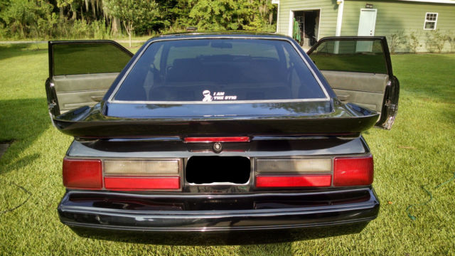 1985 Black Ford Mustang Hatchback