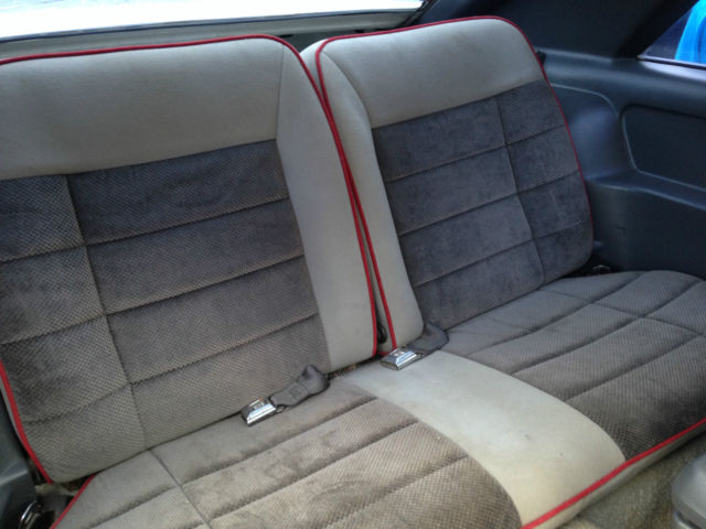 1985 White Ford Mustang Hatchback