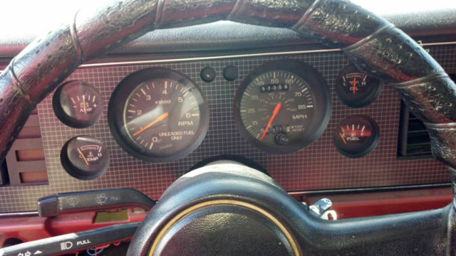 1985 Red Ford Mustang Convertible