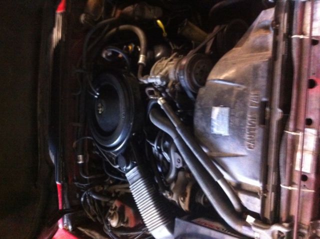 1985 Red Ford Mustang Convertible