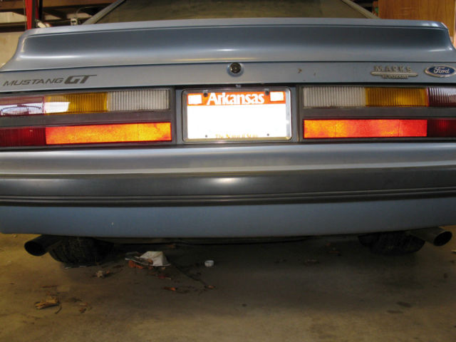 1985 Reaga Blue Ford Mustang Hatchback