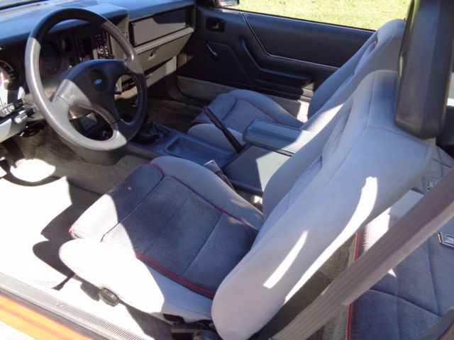 1985 Red Ford Mustang Hatchback