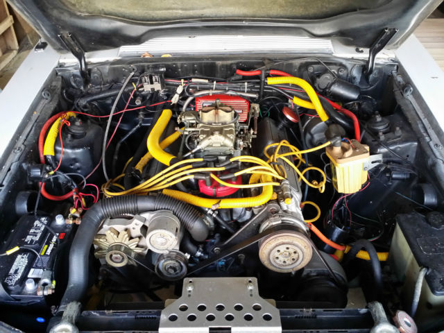 1985 White Ford Mustang Hatchback