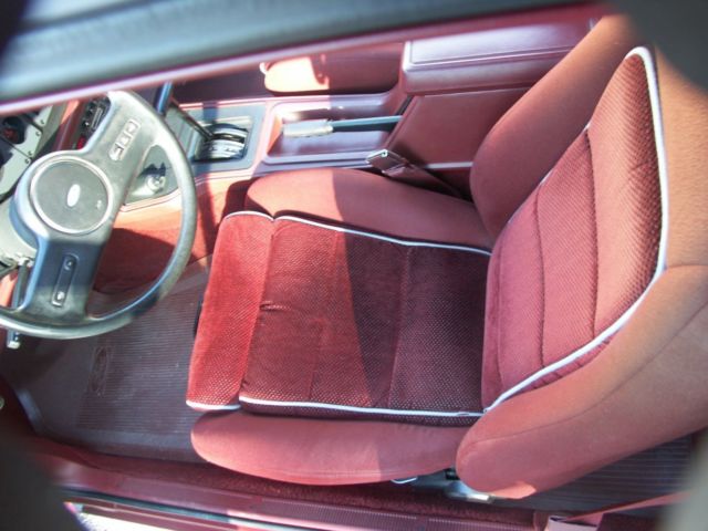 1985 Red Ford Mustang Hatchback