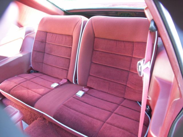 1985 Red Ford Mustang Hatchback