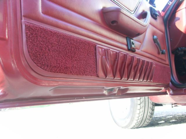 1985 Red Ford Mustang Hatchback