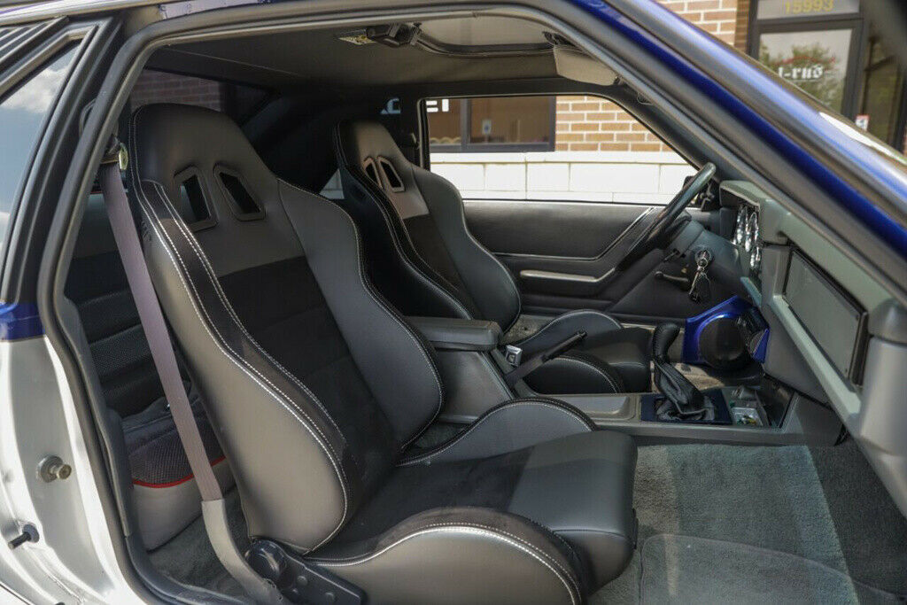 1985 Blue Ford Mustang Convertible