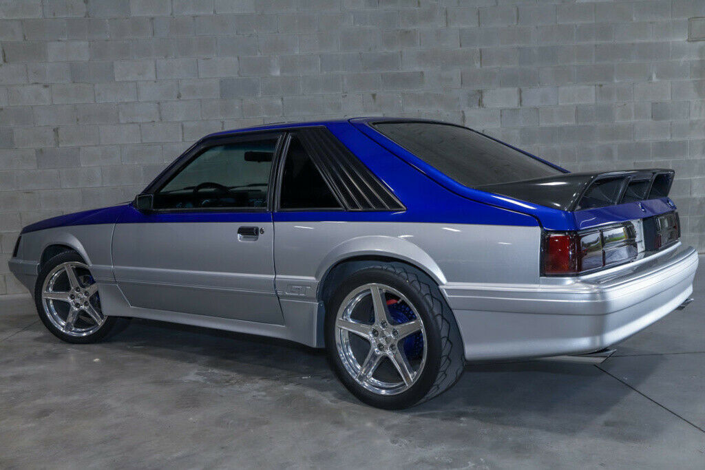 1985 Blue Ford Mustang Convertible