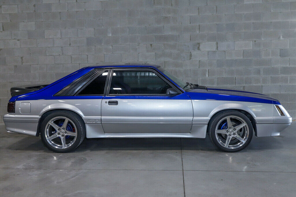 1985 Blue Ford Mustang Convertible