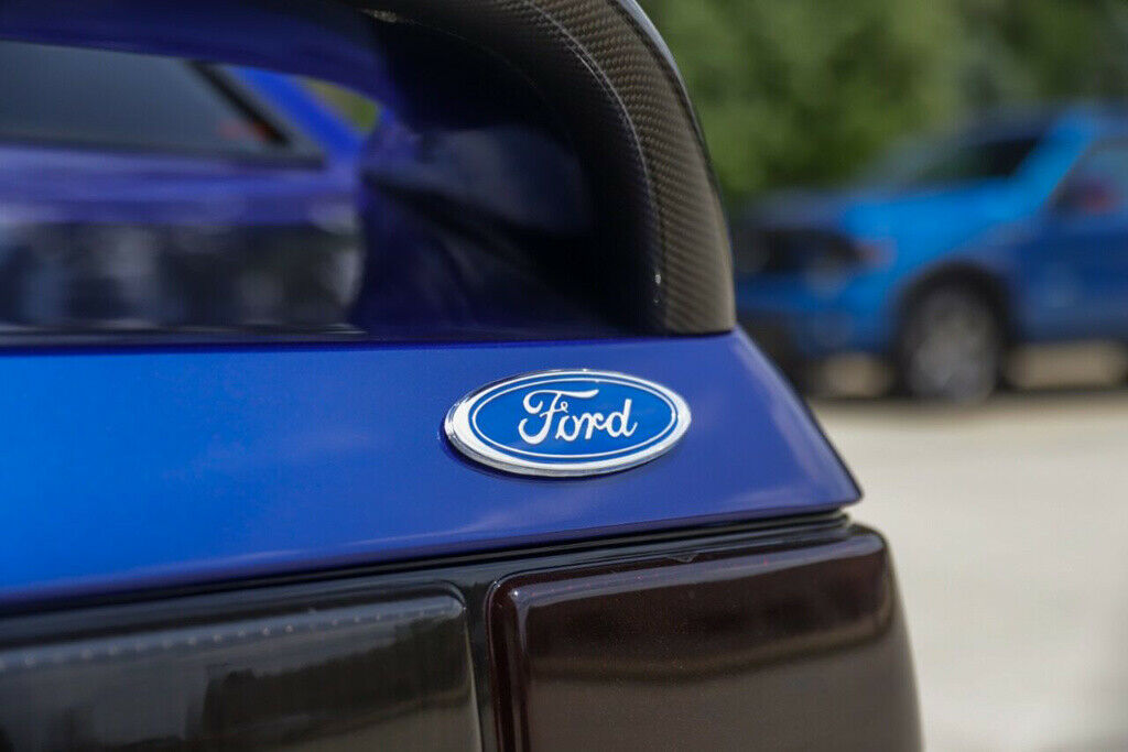 1985 Blue Ford Mustang Convertible