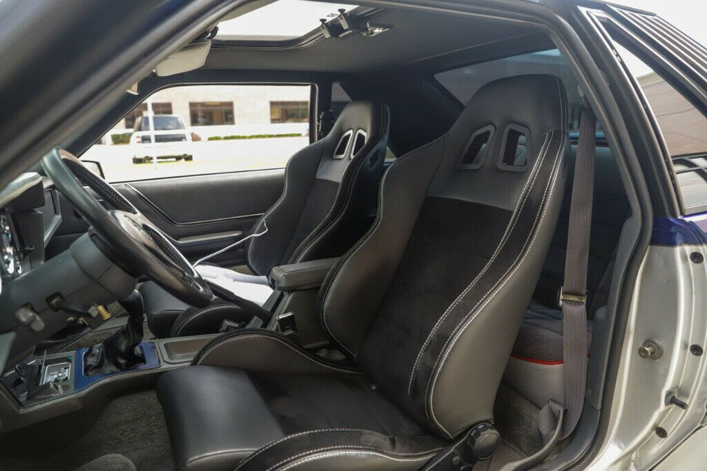 1985 Blue Ford Mustang Convertible