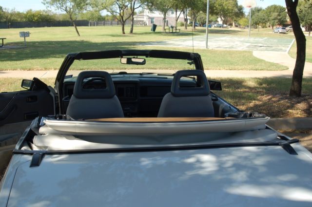 1985 White Ford Mustang Convertible