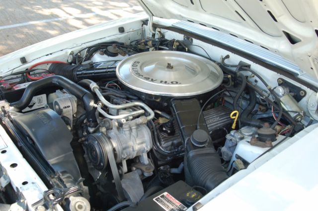 1985 White Ford Mustang Convertible