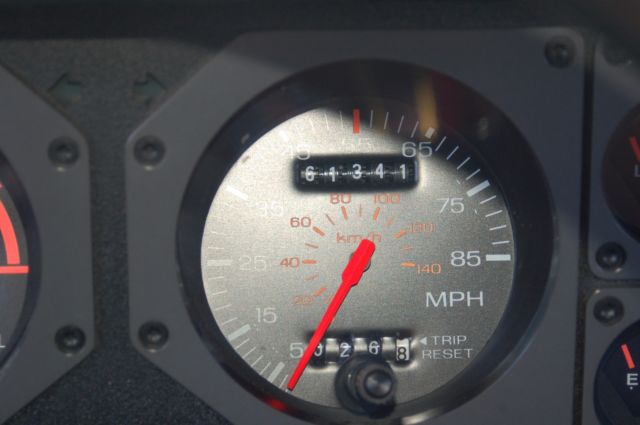 1985 White Ford Mustang Convertible