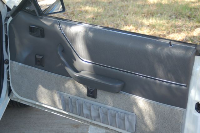 1985 White Ford Mustang Convertible