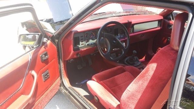 1985 Black Ford Mustang