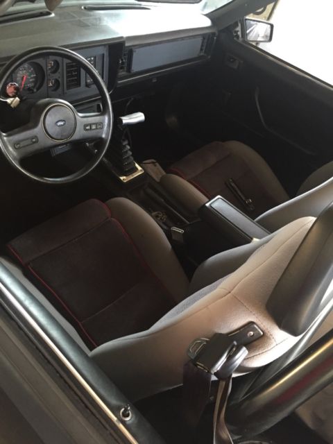 1985 Black Ford Mustang Convertible