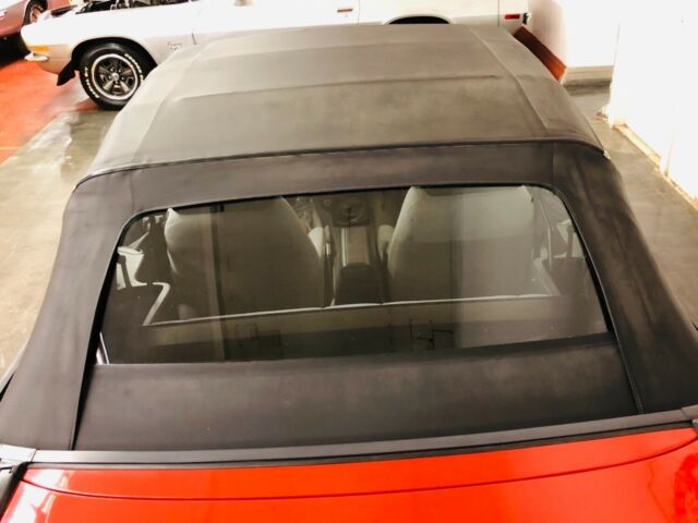 1985 Red Ford Mustang Convertible